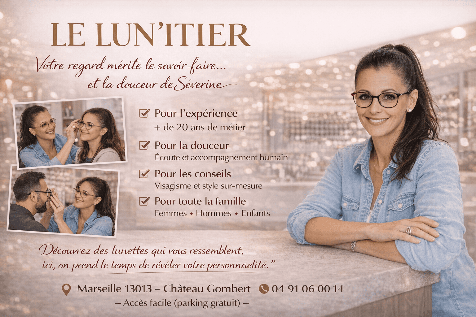 Opticienne à Marseille 13013 Le Lun'Iier Chateau Gombert Marseille