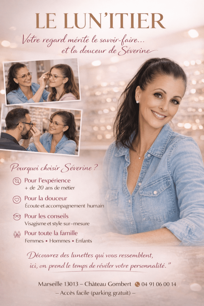 Une opticienne indépendante à Marseille Le Lun'Itier 13013