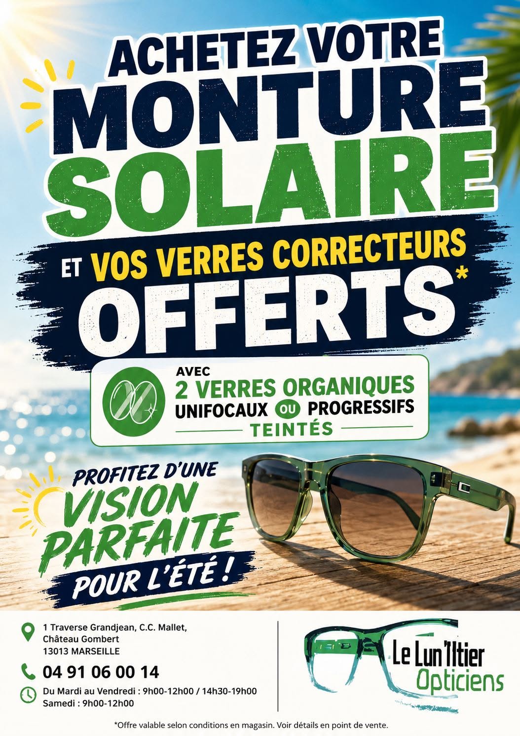 Lunettes de Soleil à Marseille Le Lun'Itier Opticien 13013